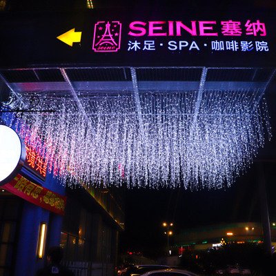 Duckkoko 400 LED Outdoor Curtain Lights String Lights Ceremony Birthday Christmas Balcony Roof Decorations - Image 5